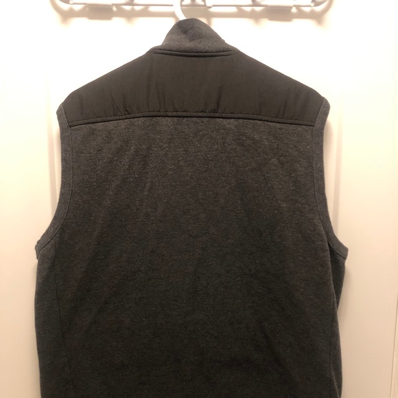 Banana Republic Vest Fall Winter Zip Black Grey XL - Picture 3 of 4